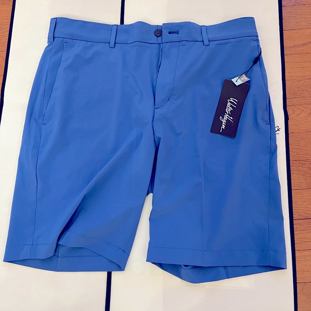 Walter Hagen blue shorts perfect 11 W34 W36 flat front